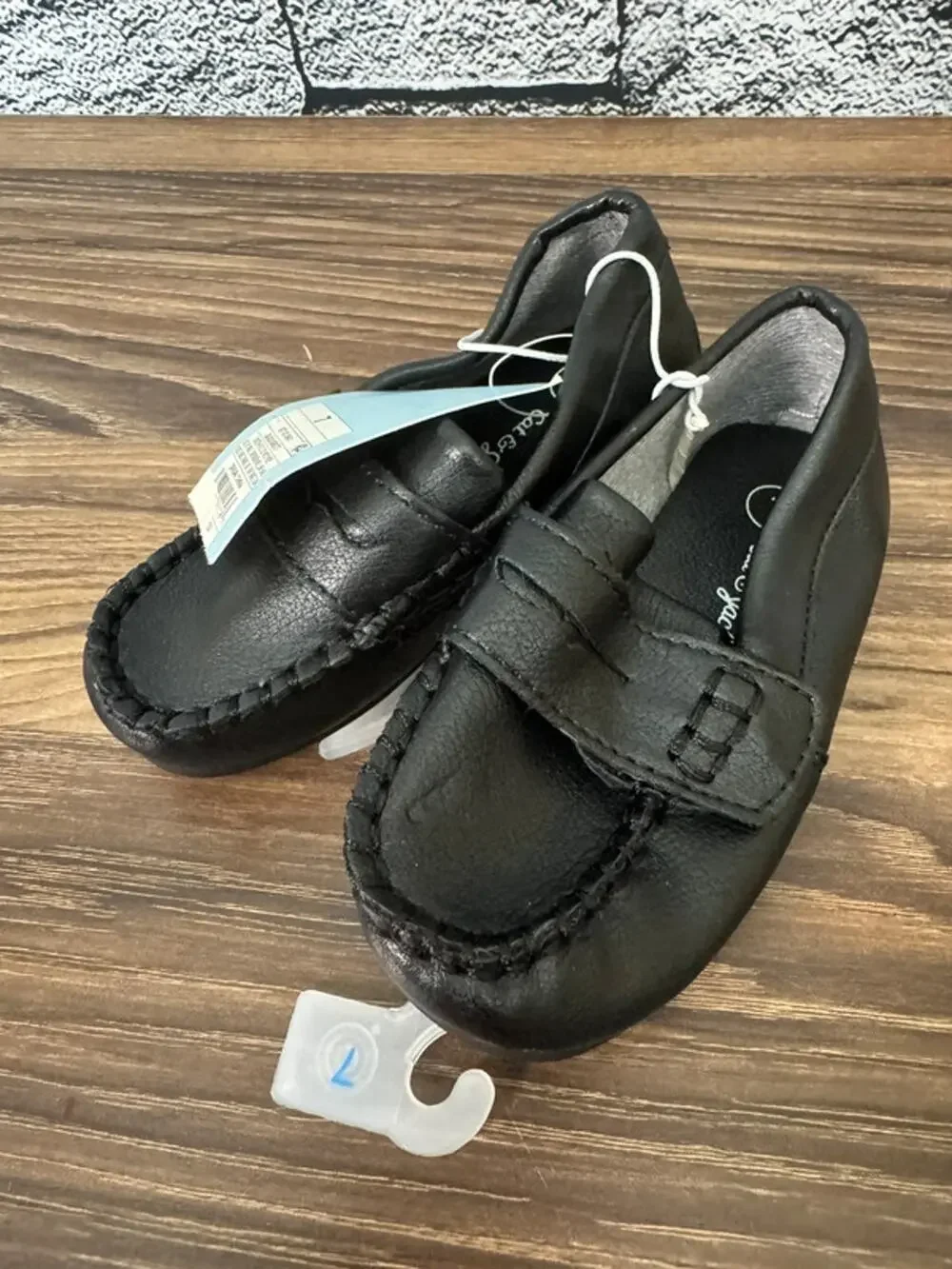 NWT Toddler Cat & Jack Black Abbott Loafers - Size 7